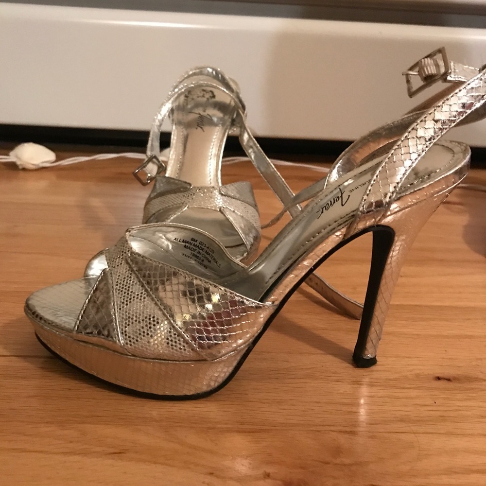 Silver heels